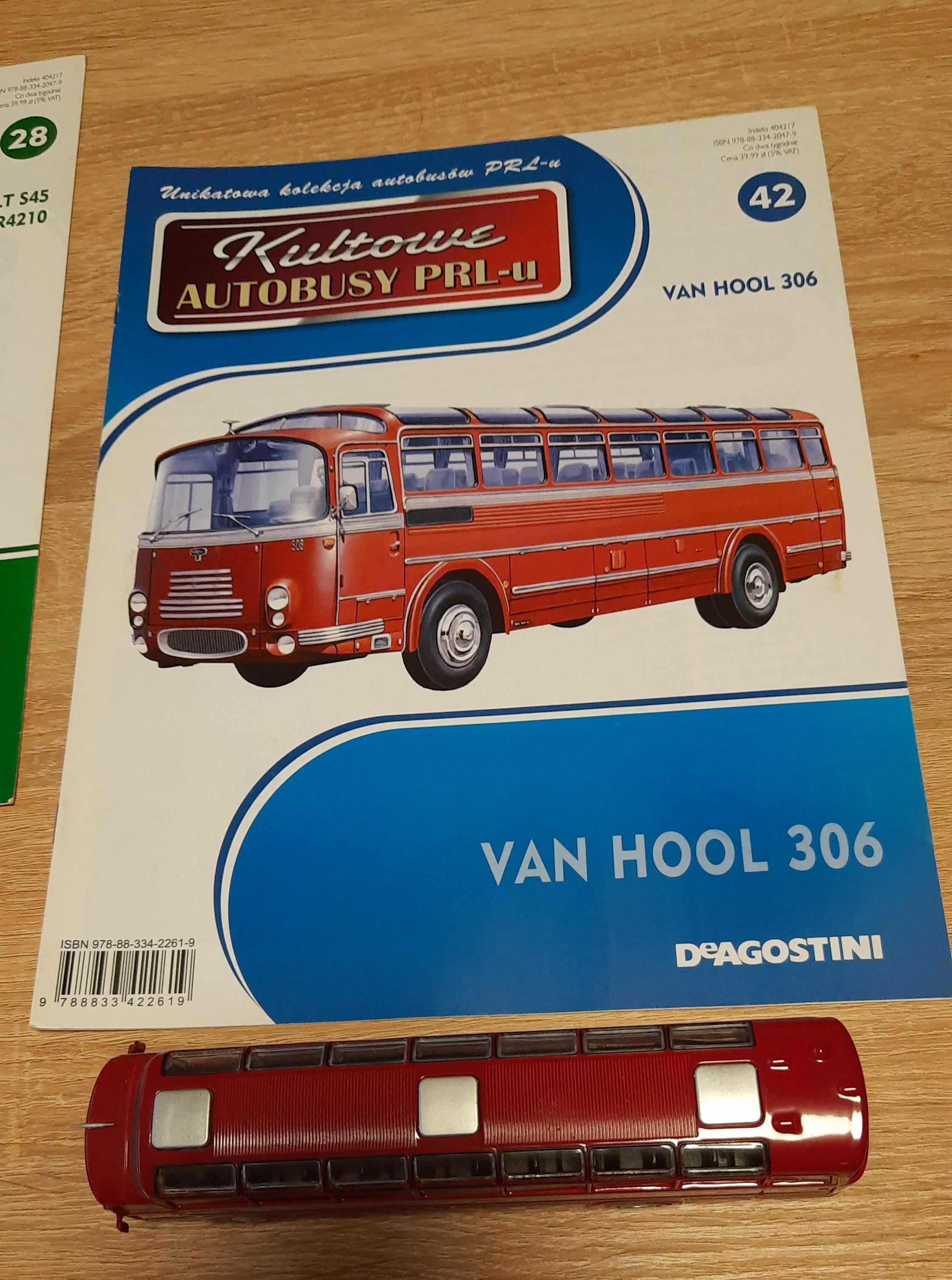 Kultowy autobus Van Hool 306 - skala 1:72 z gazetką.