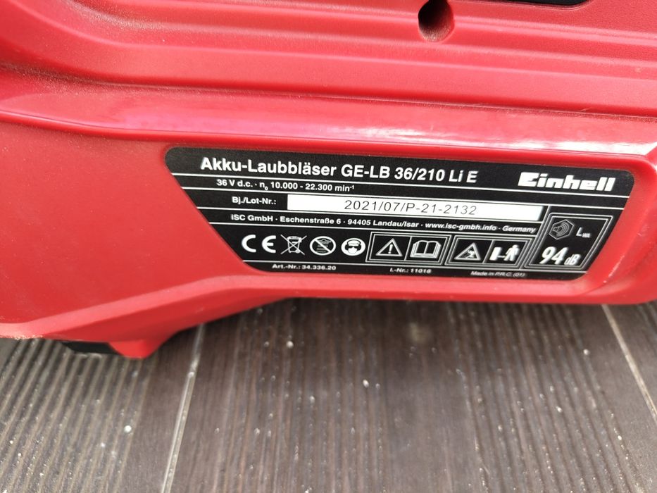 Vendo soprador Einhell