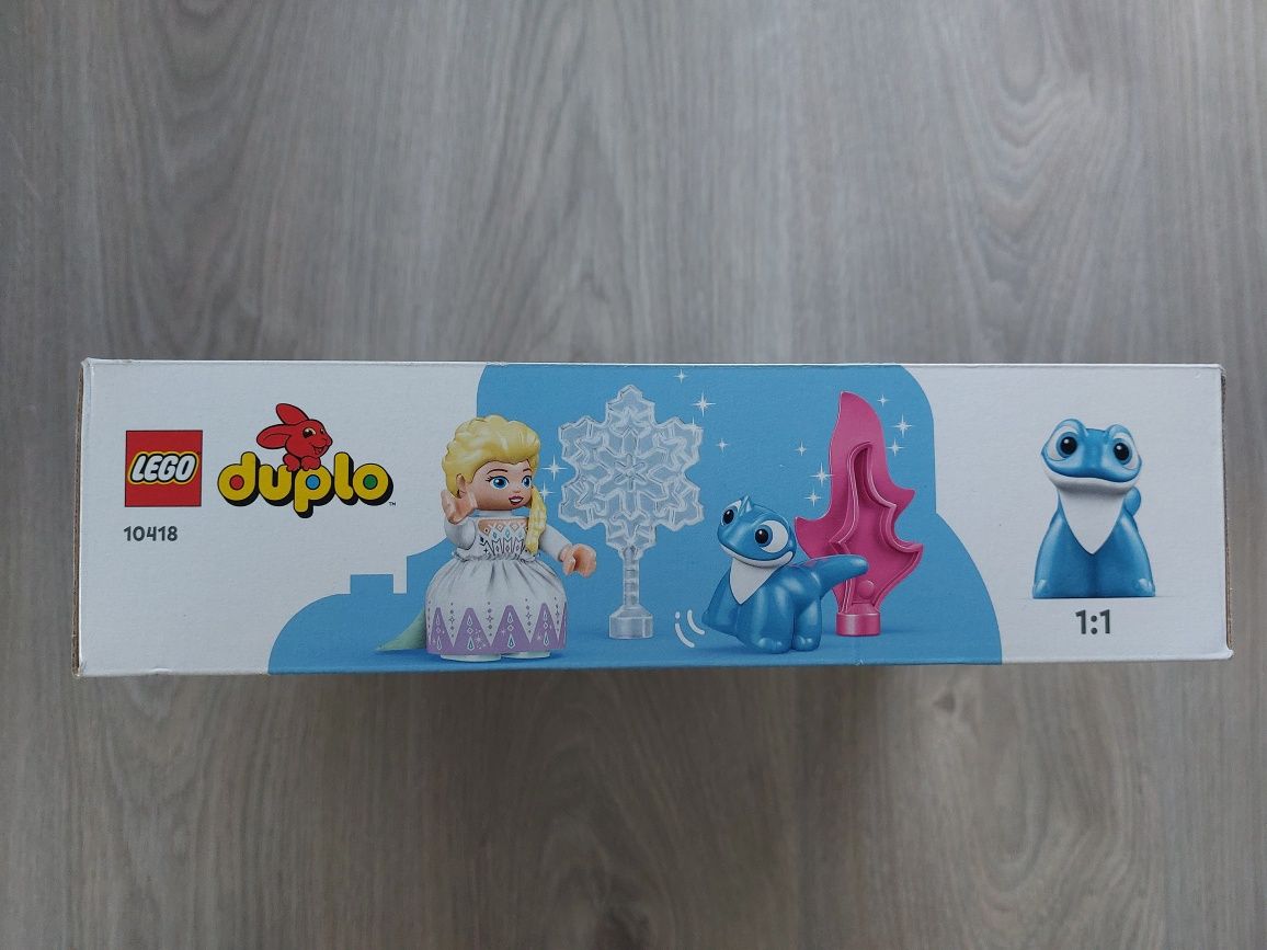Nowe Lego Duplo 10418, Kraina Lodu, Elza i Bruni w zaczarowanym lesie