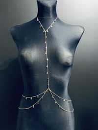 Łańcuszek na ciało body chain gwiazdki