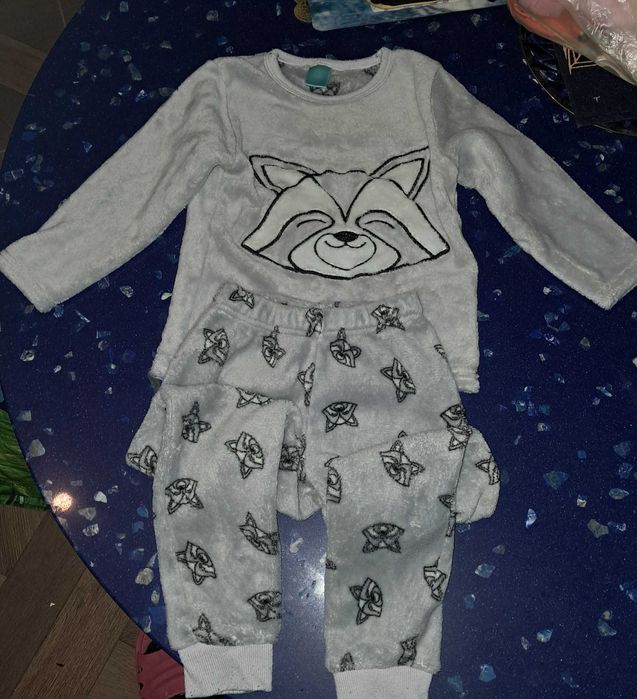 Pizama bluza pluszowa jak misio 98/104