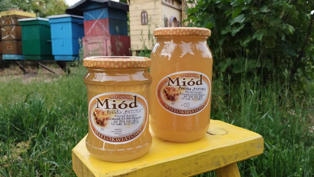 Przepyszny miód z własnej pasieki. Naturalny w 100%.
