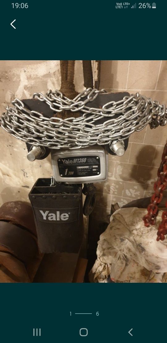 Yale wciągarka łańcuchowa z napędem  łańcuchowym