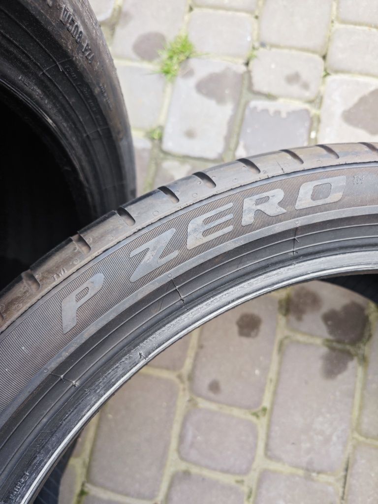 Dwie opony letnie Pirelli p zero 255/35/19 2021 rok