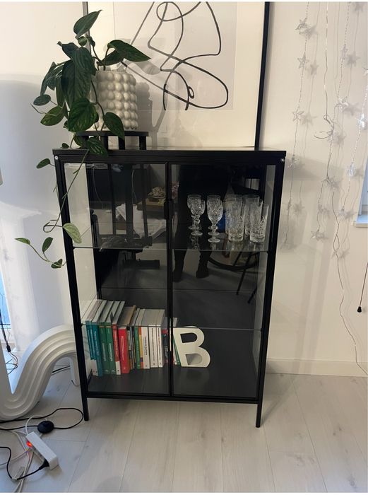 Witryna ikea szafka komoda szklana szkło rudsta