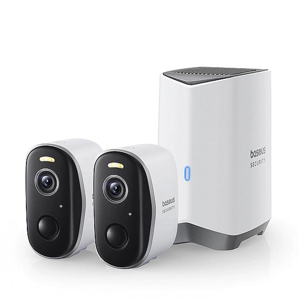 Zewnętrzny zestaw monitoringu Baseus Security N1 Plus Dual 2K (2 kamer