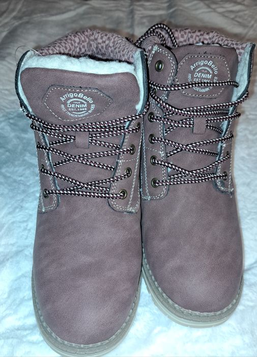 Trapery damskie, wiązane na kożuszku gruba podeszwa 39 nowe