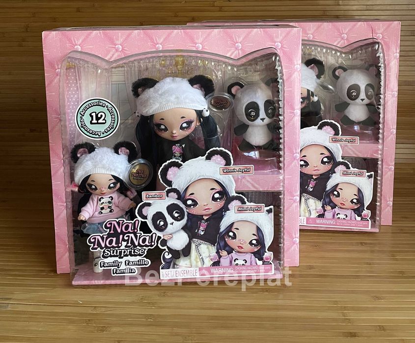 Лялька На На На Сюрприз Сім'я Панди Na Na Na Surprise Panda Family
