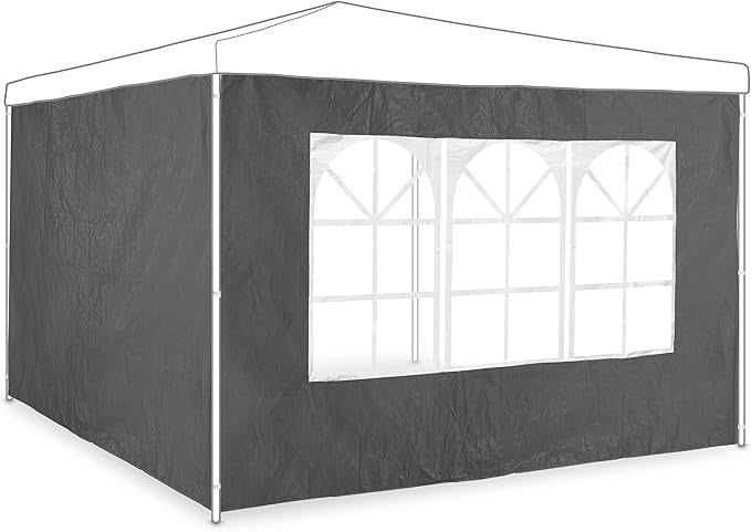 Relaxdays Ściany boczne do pawilonu wys. x szer. 2 x 3 m - szare