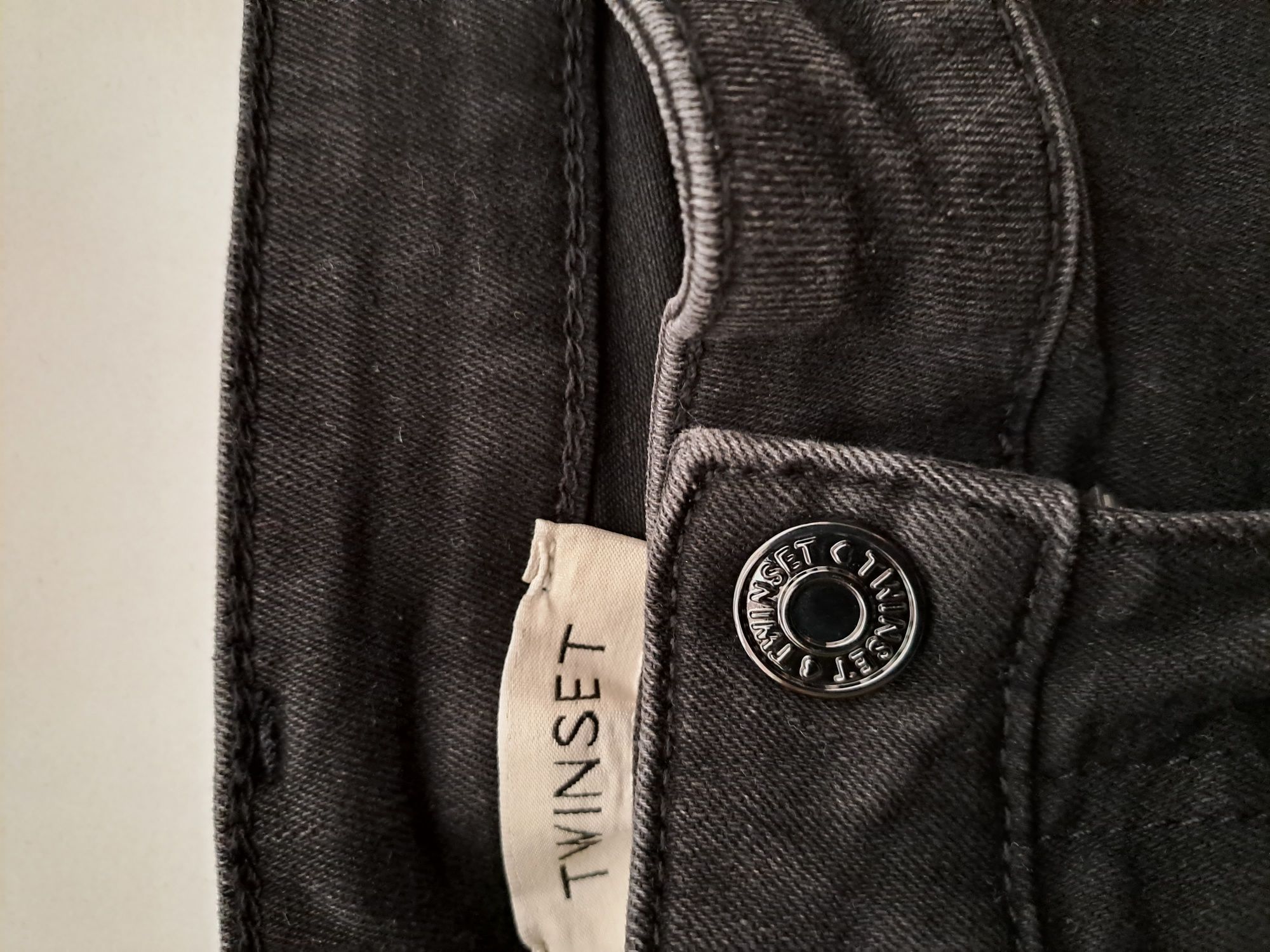 Jeansy Twinset czarne