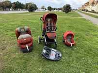 Conjunto Cybex platinum: Chassis + Assento + Ovo + Base