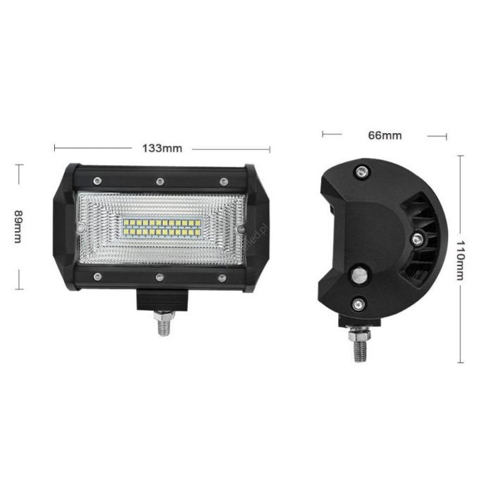 Lampa robocza dalekosiężna 72W, 4900 LM