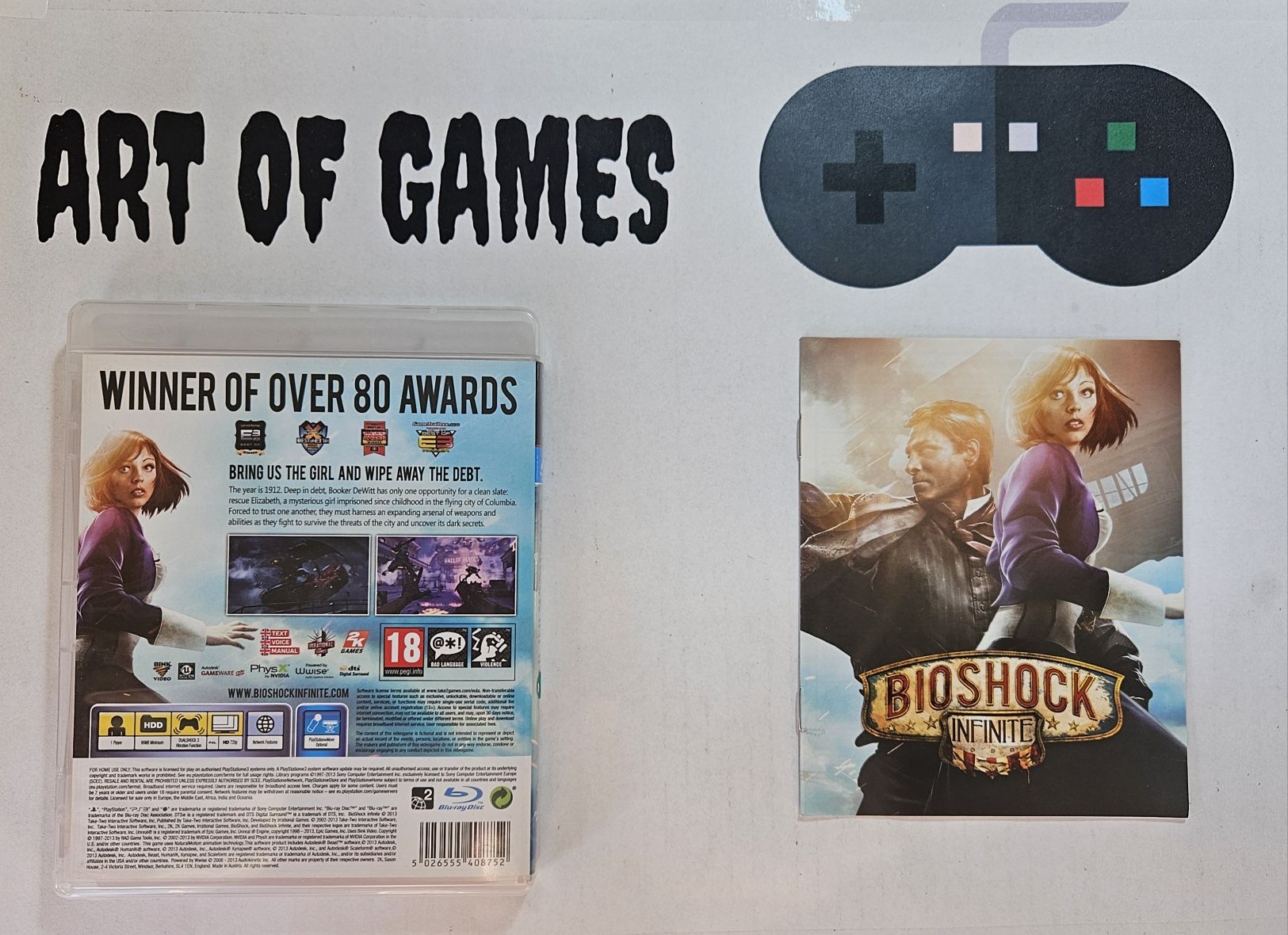 Bioshock Infinite Komplet 3xA Ideał Ps3 Playstation 3