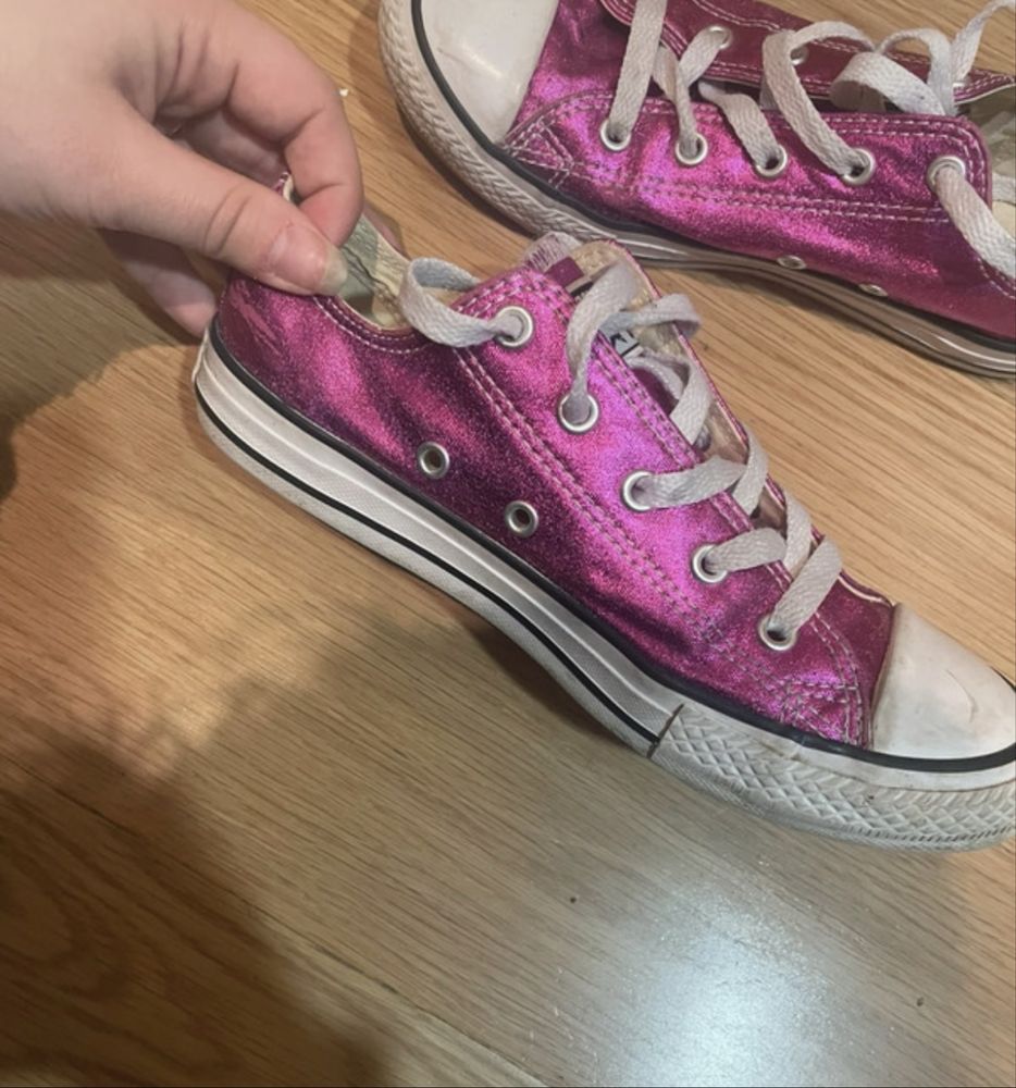 Vans cor de rosa metalico