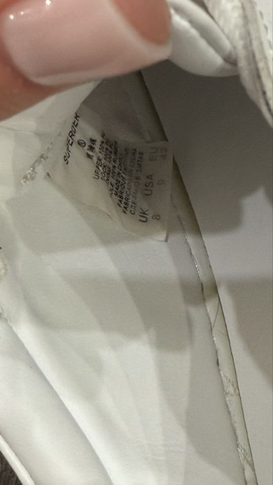 Кеди білі superdry 42 розмір