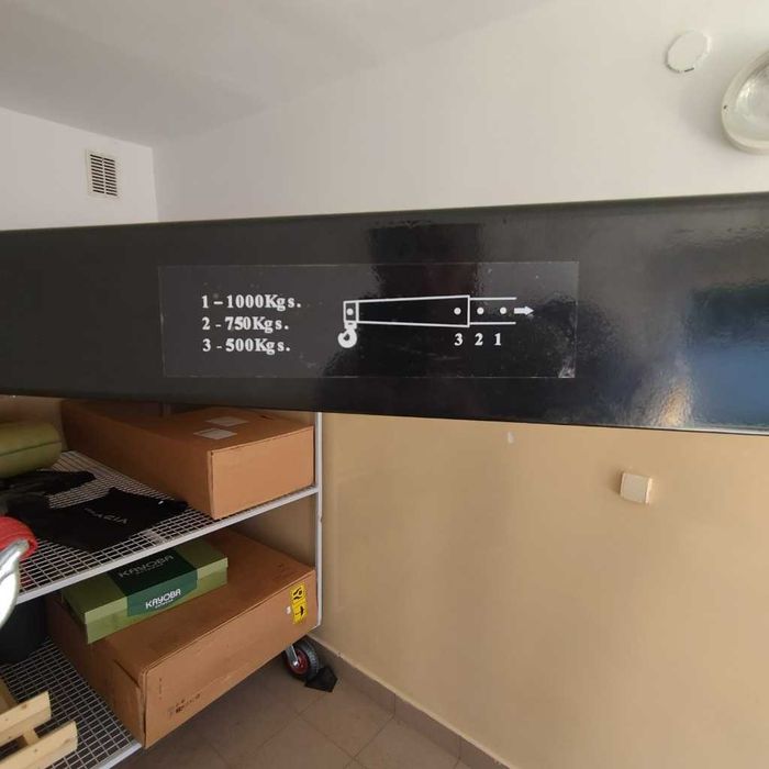 Низкопрофильный кран GEKO 1т G02144 гусак для СТО / гідравлічний кран