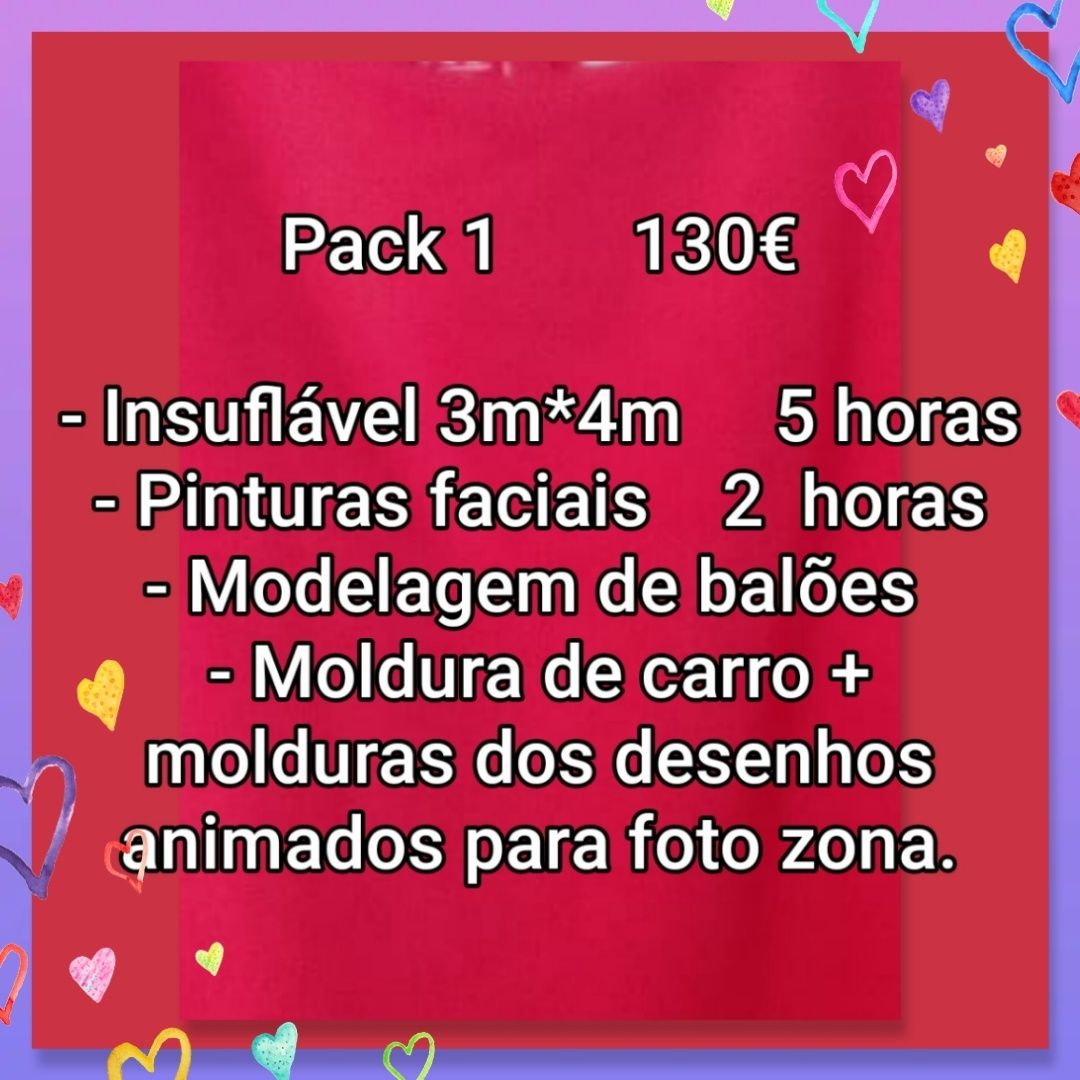 4 Pacotes festa infantil