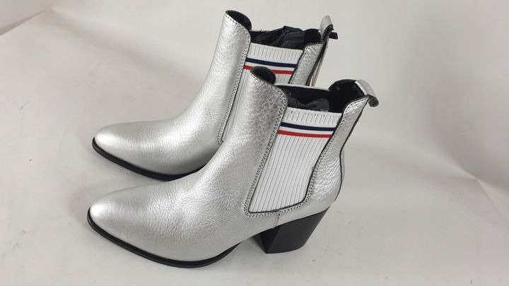 TOMMY HILFIGER BOTKI skórzane kozaki nowe PÓŁBUTY R.38