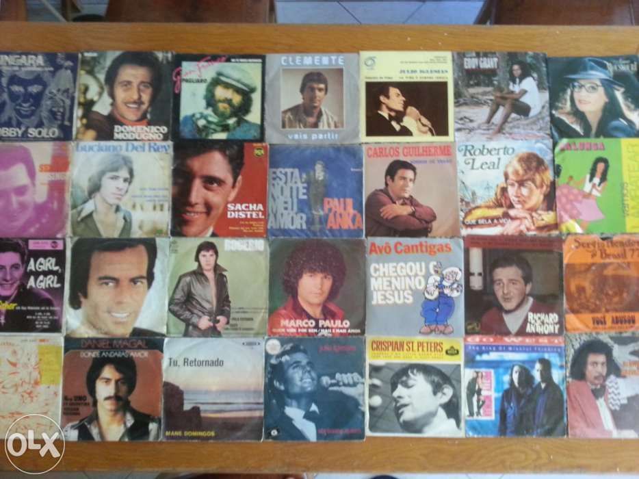 Lote de discos de vinil vários singles (venda individual)