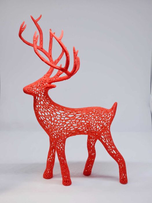 Renifer Voronoi Czerwony ozdoba świąteczna