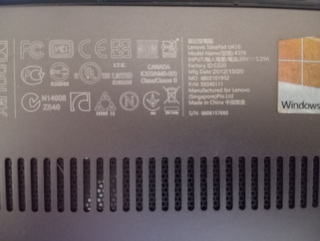 Lenovo Ideapad u410