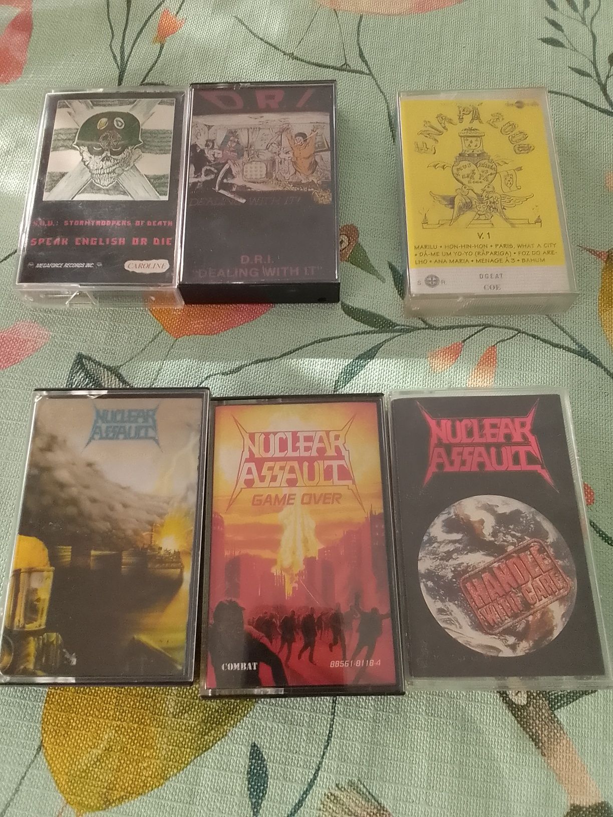 Cassetes audio heavy death punk rock speed metal