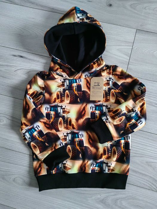 Wyprzedaż Bluza z kapturem traktor traktory rozm 110