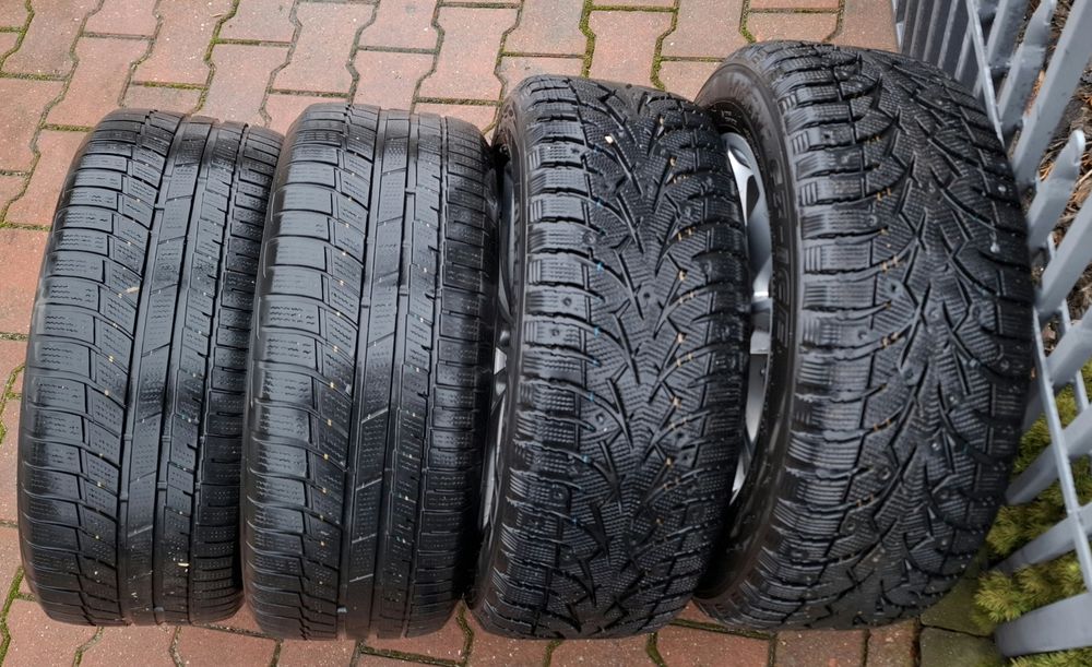 Koła Audi 16" 5x112 - felgi alluminiowe + opony zimowe Toyo 215/55 R16