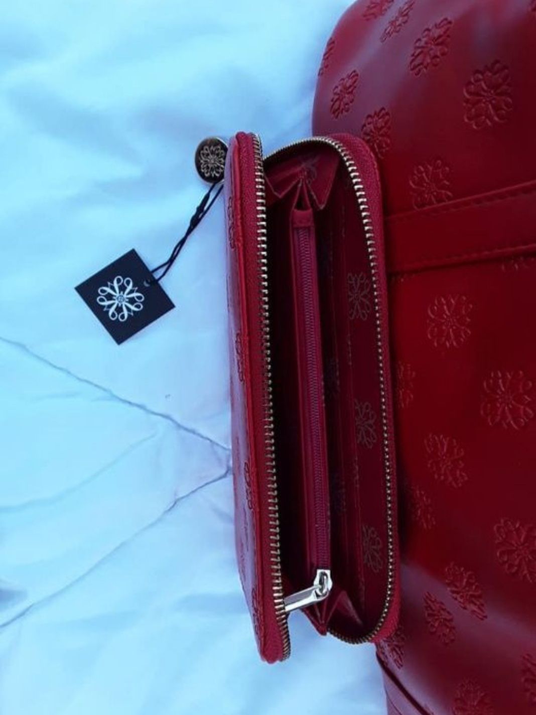 Zestaw torebka + portfel prezent czerwona