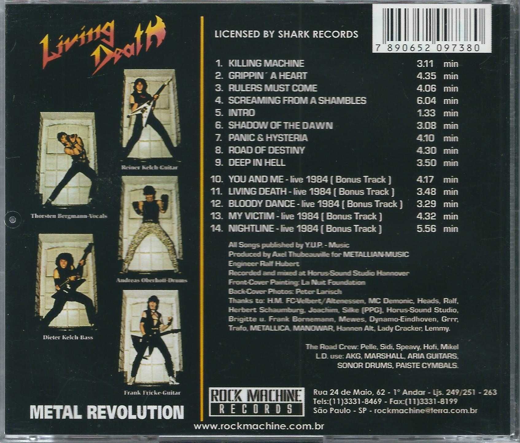 CD Living Death - Metal Revolution (2005) (Rock Machine Records)