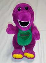Игрушка. Плюшевая . Винтажная . Dakin Barney . Фиолетовый динозавр.