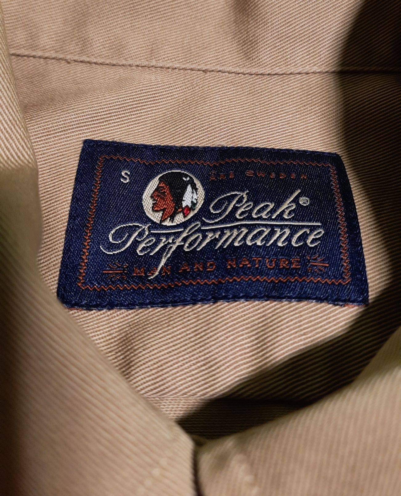 Koszula Peak Performance S Brązowa Krótki Rękaw