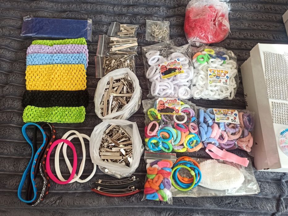 Стрічки, набір для виготовлення бантиків канзаші, атласні, репсові