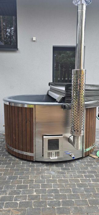 Balia ogrodowa gorąca beczka jacuzzi hydromasaż aeromasaż