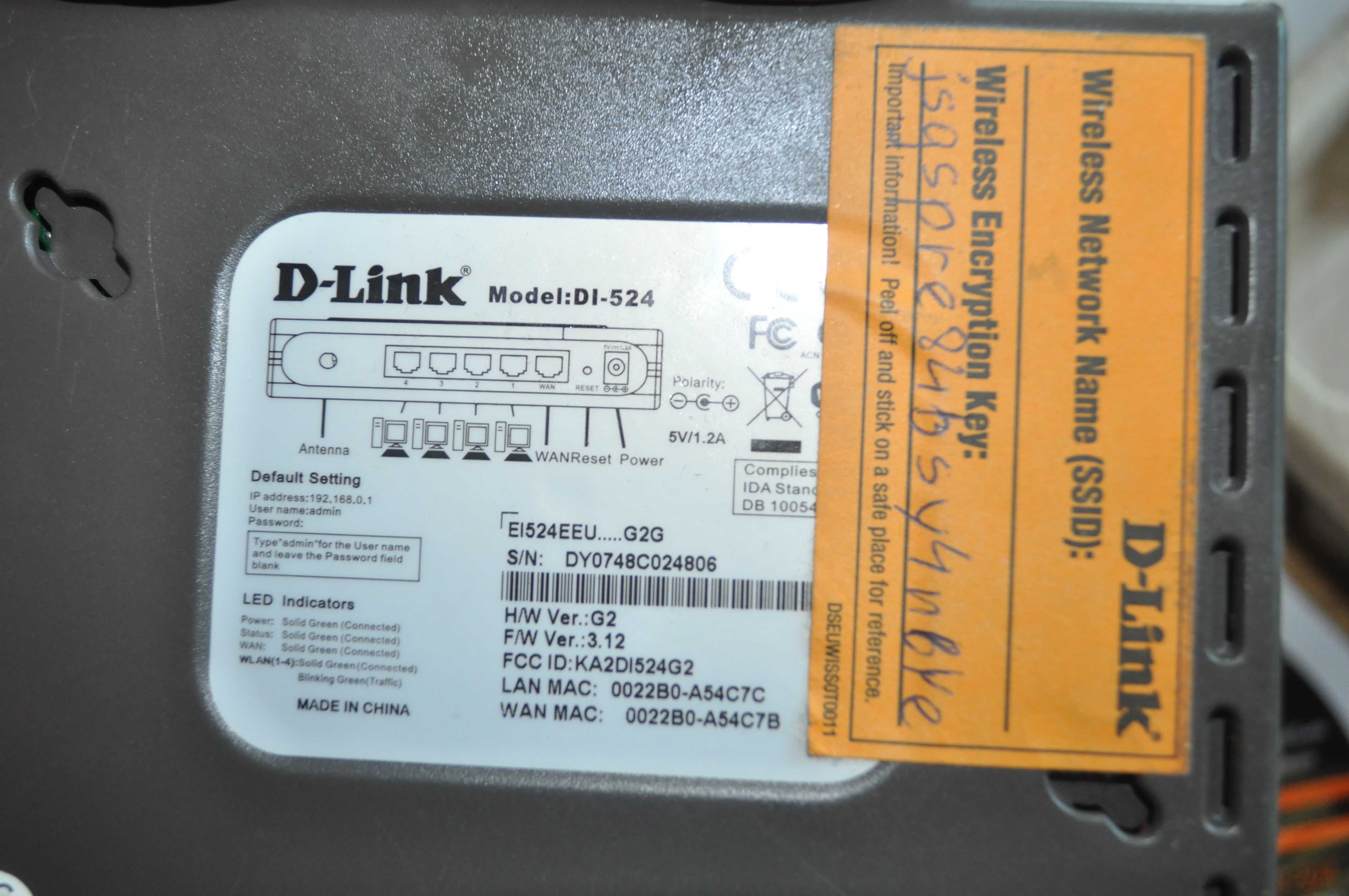 Router D-Link. Stacjonarny bardzo mocny sygnał WiFi. Nie na SIM.