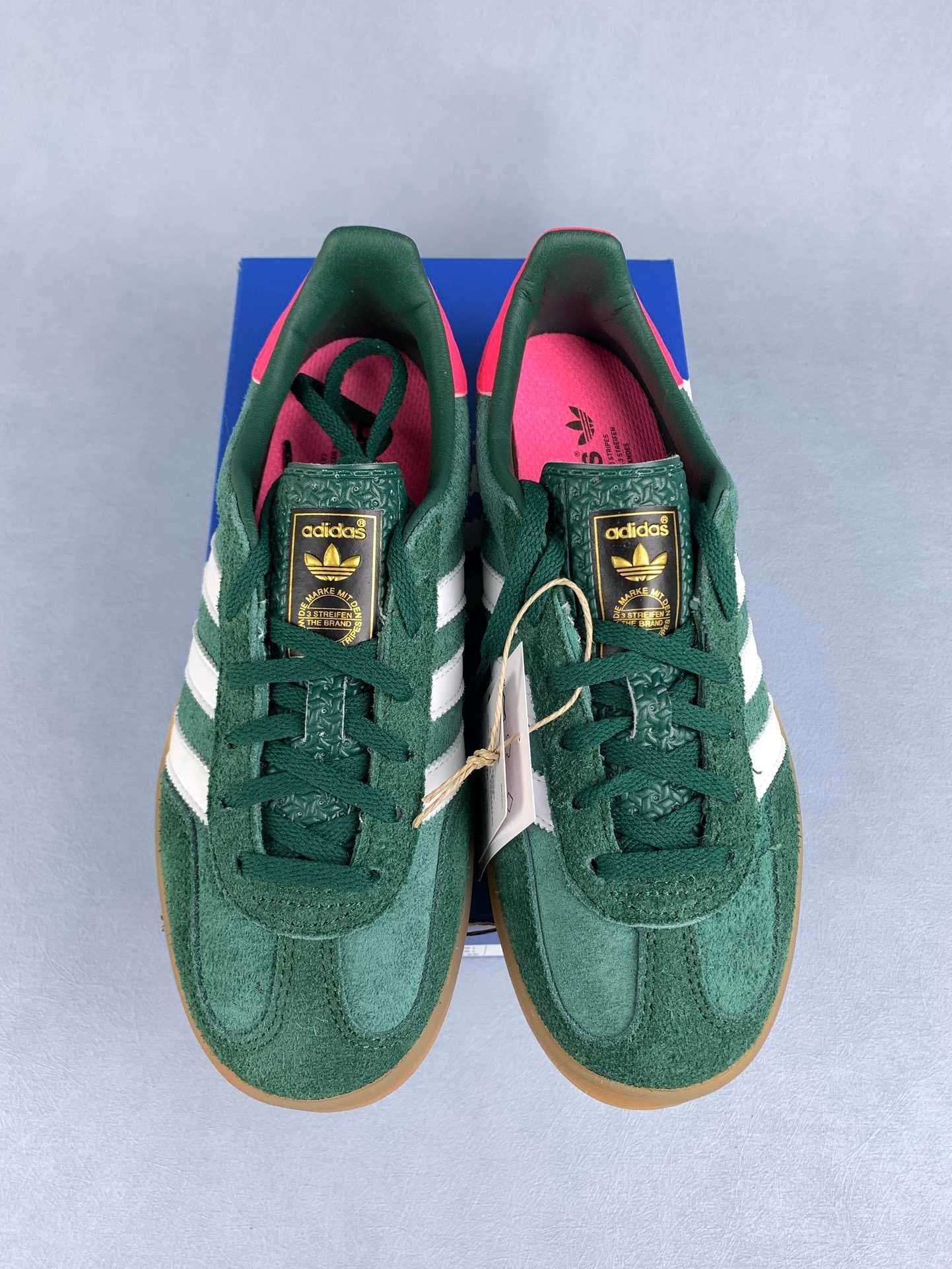 Adidas Gazelle Indoor Collegiate Green Pink Жіночі Адідас Газель