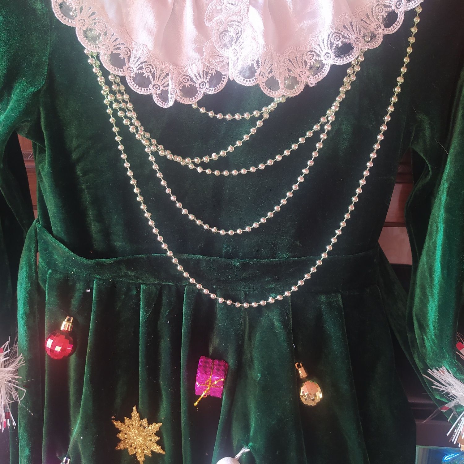 Платье новогоднее Елочка
