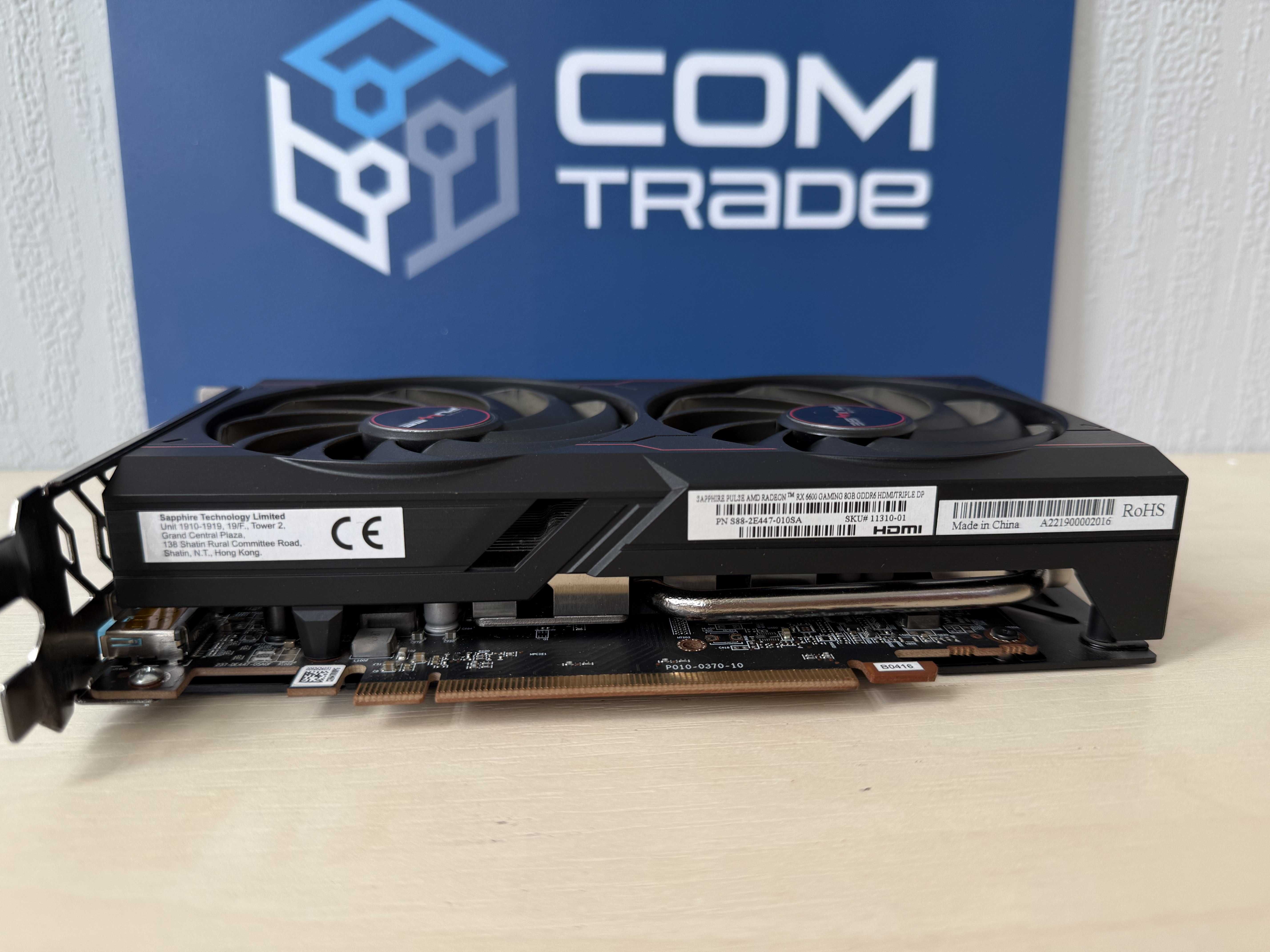 Sapphire Radeon RX6600 Pulse Відеокарта 8ГБ GDDR6 128-bit 11310-01-20G