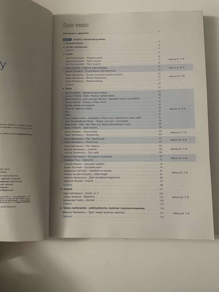 Książka - Teraz egzamin ósmoklasisty Repetytorium Język Polski
