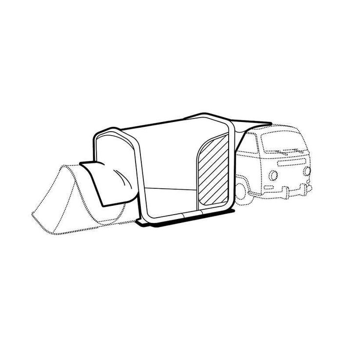 Приставний тент Quechua Air Base Connect Fresh для кемпінгу, надувний
