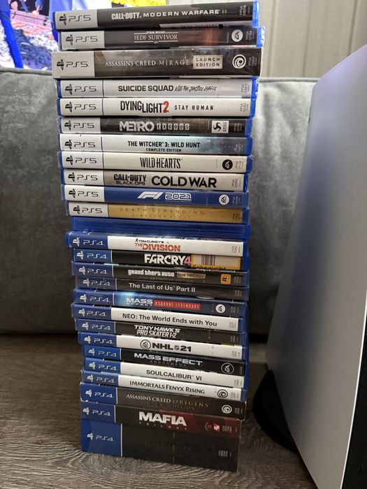 PLAYSTATION 5 BLU-RAY 825GB + 1TB SSD +26 дисків та інше, мегакомплект