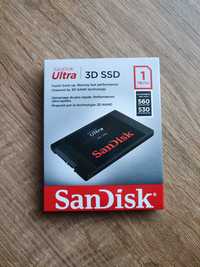 Dysk SSD SanDisk Ultra 3D 1TB. SATA III. Nowy, zaplombowany.