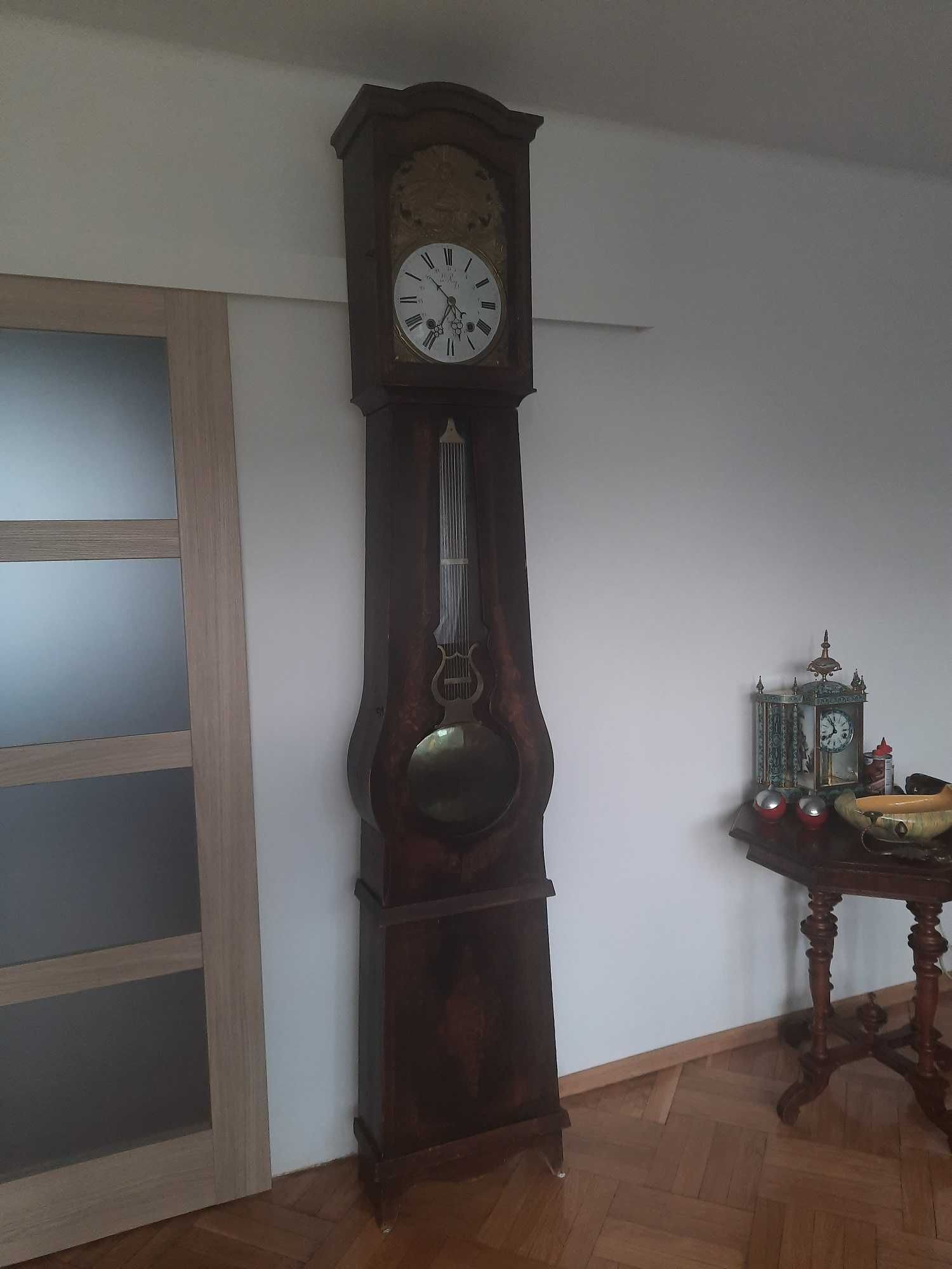 Stary Francuski zegar stojący podłogowy Le Roy XVIII wiek unikat