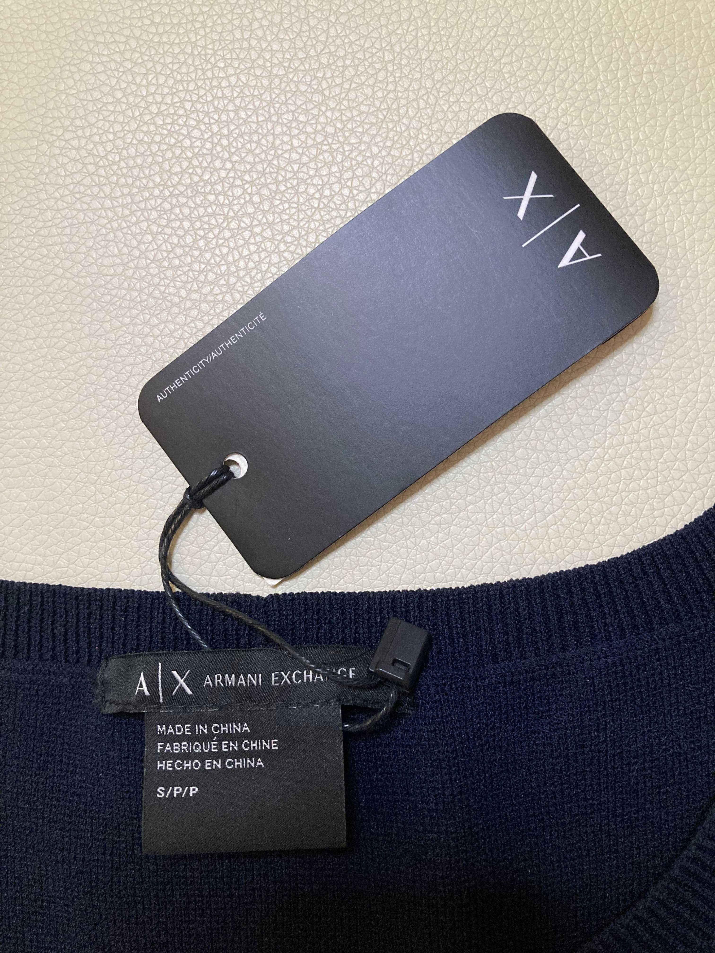 Sukienka Armani Exchange rozmiar S ciemny granat