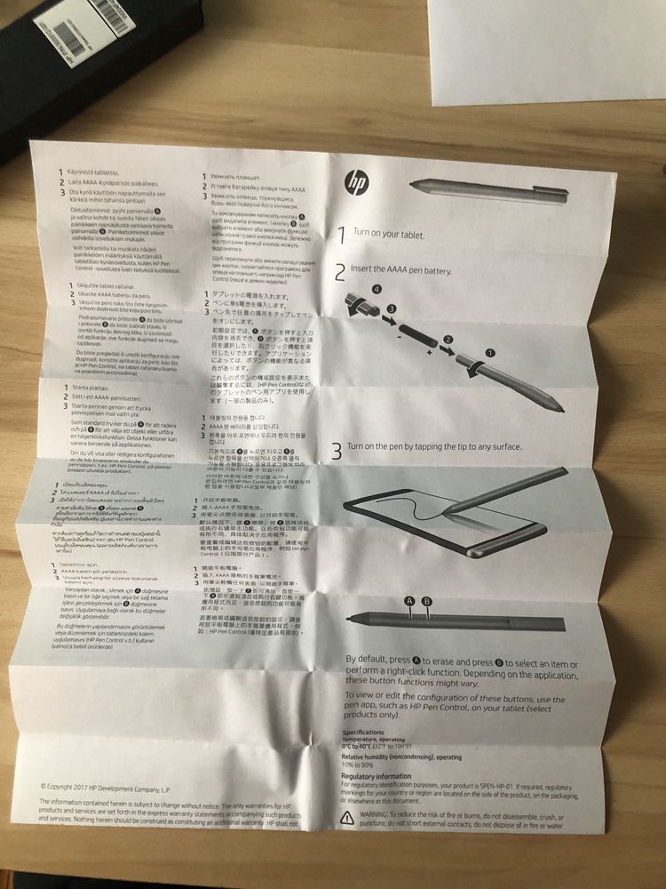 rysik długopis pen HP spare do tableta