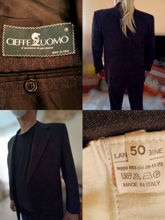 Garnitur Cieffe Ouomo wełna 100 procent