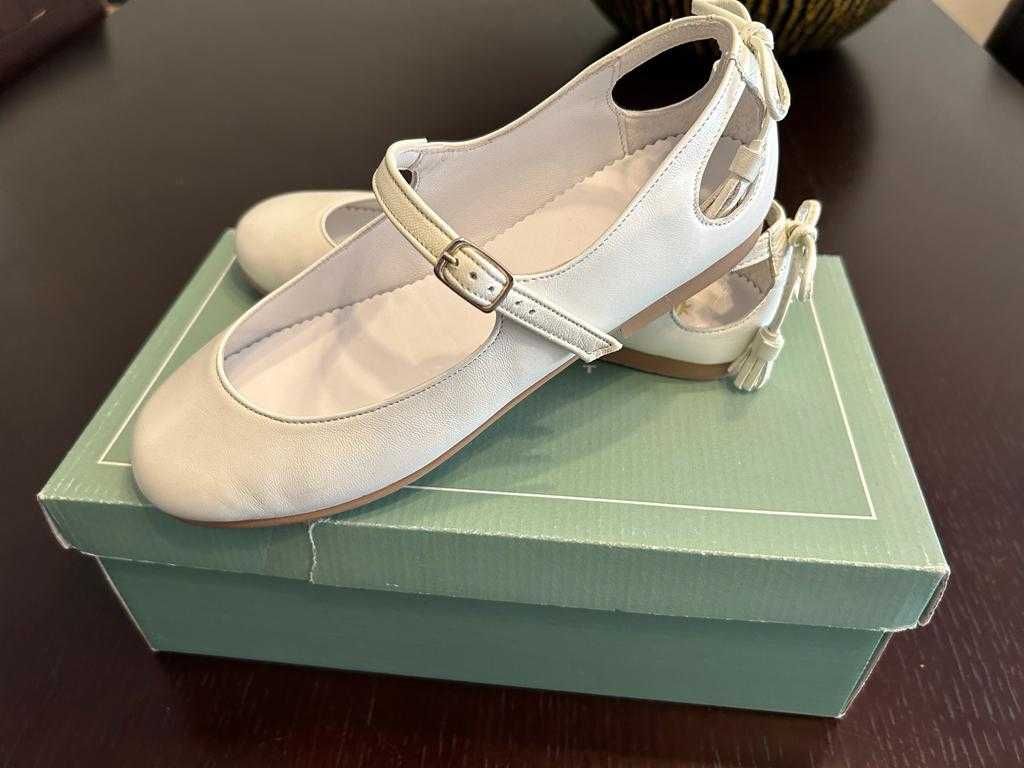 Sapatos Branco de Cerimónia