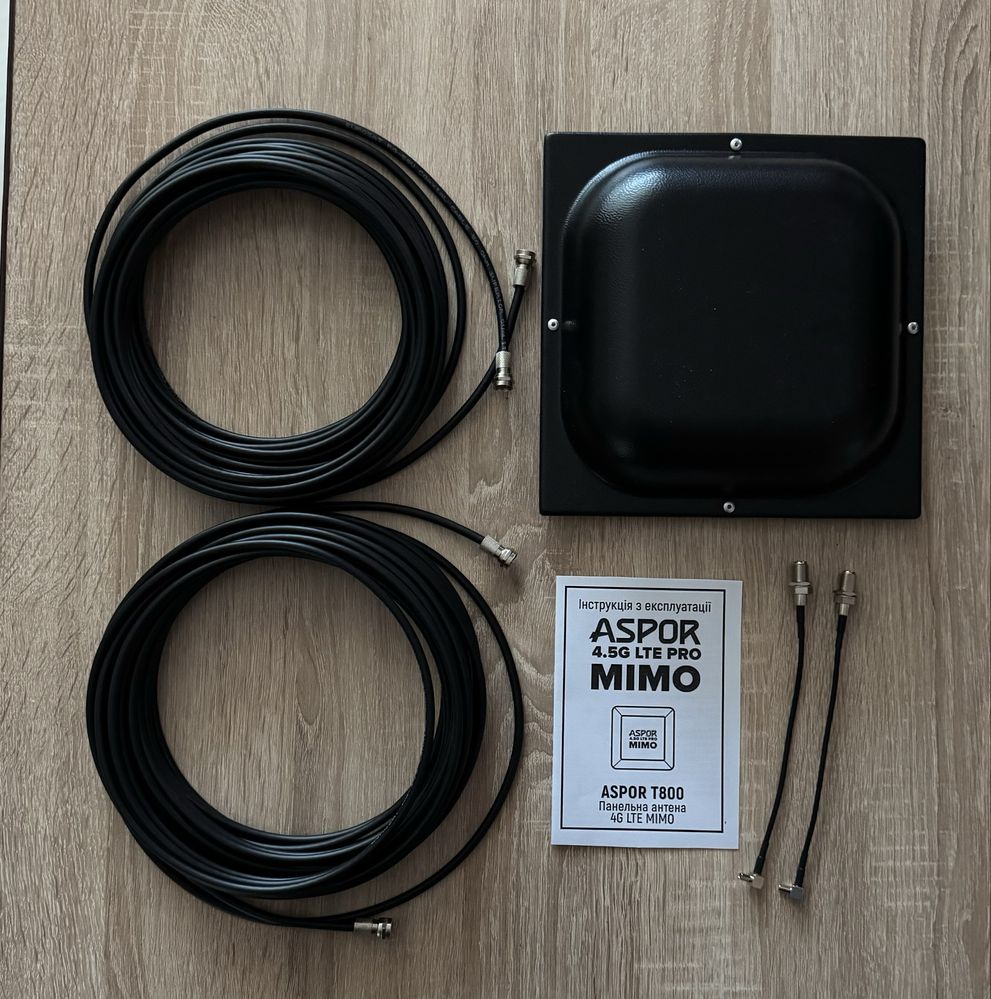 Антенна 3g 4g Aspor MIMO для роутера. Усилитель сигнала gsm lte Аспор