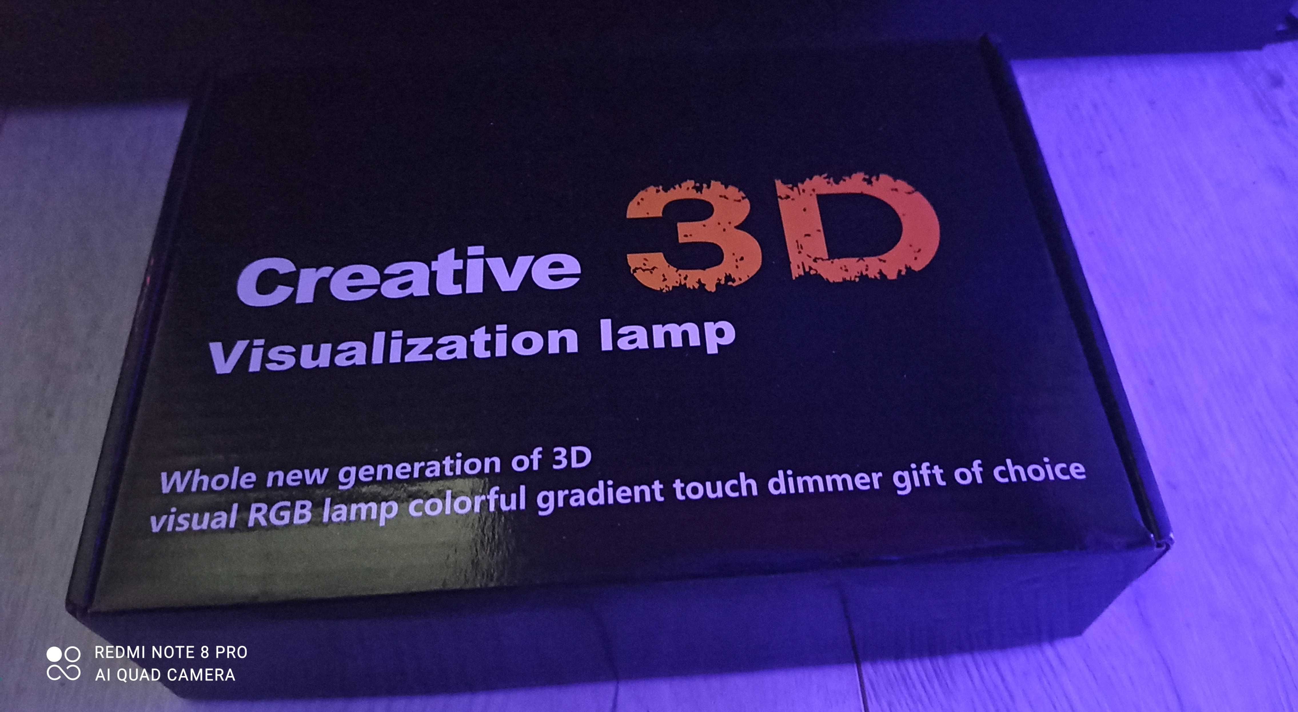 Lampka nocna 3D 7-kolorów