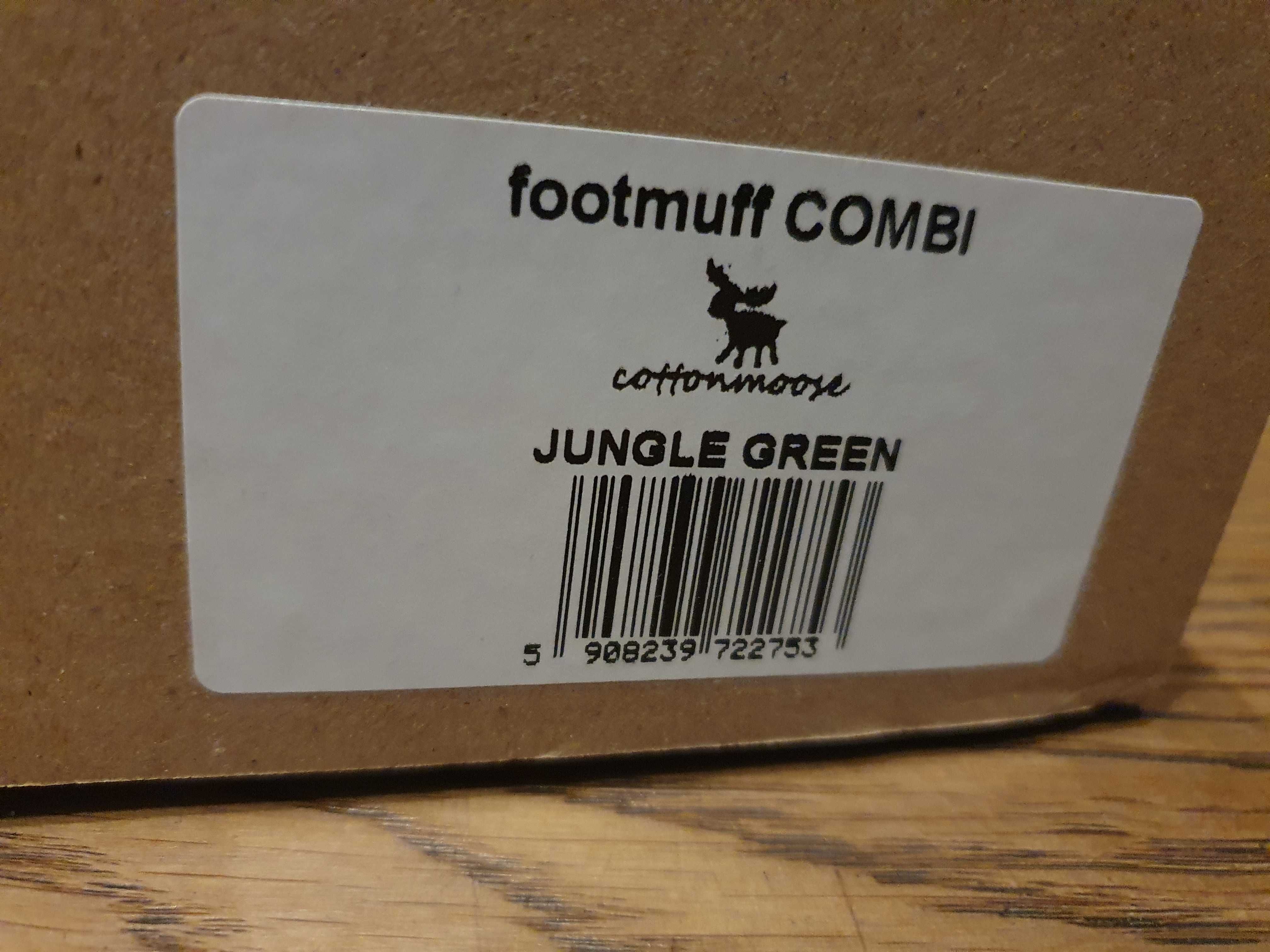 Śpiworek zimowy do wózka, Cottonmoose, model Combi, Jungle green